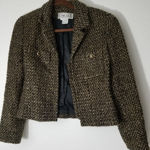 Carlisle Vintage Sz 6 Jacket Blazer brown